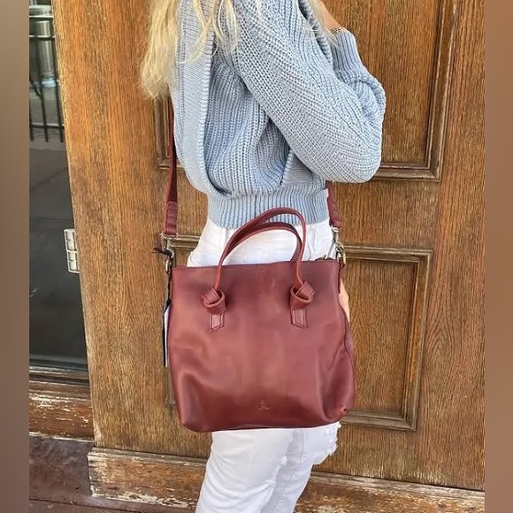 Able Rachel crossbody in Dark Cherry - Picture 3 of 16